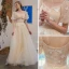 Charming Champagne Butterfly Prom Dresses 2021 A-Line / Princess Square Neckline Short Sleeve Backless Floor-Length / Long Formal Dresses