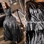 Sparkly Black Evening Dresses  2019 A-Line / Princess Sequins Scoop Neck 1/2 Sleeves Floor-Length / Long Formal Dresses