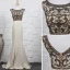 Luxury / Gorgeous Khaki Handmade  Beading Evening Dresses  2019 Trumpet / Mermaid Crystal Rhinestone Scoop Neck Sleeveless Backless Sweep Train Formal Dresses