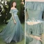 Chic / Beautiful Grey Bridesmaid Dresses 2018 A-Line / Princess Bow Sleeveless Backless Floor-Length / Long Wedding Party Dresses