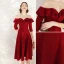 Chic / Belle Noire Robe De Soirée 2020 Princesse Daim Encolure Dégagée 1/2 Manches Mi-Longues Robe De Ceremonie