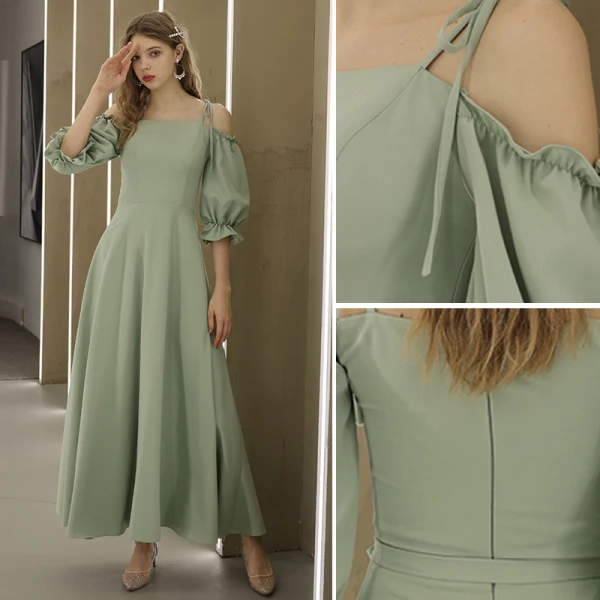 Chic / Beautiful Grey Bridesmaid Dresses 2018 A-Line / Princess Bow Sleeveless Backless Floor-Length / Long Wedding Party Dresses
