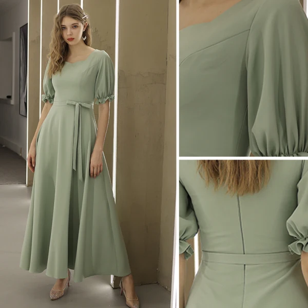 Schöne Grau Brautjungfernkleider 2018 A Linie Schleife Mit Spitze Rückenfreies Lange Kleider Für Hochzeit