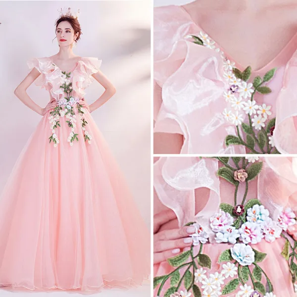 Chic / Beautiful Grey Summer Homecoming Graduation Dresses 2018 A-Line / Princess Beading Pearl Sash Scoop Neck Backless Sleeveless Short Formal Dresses