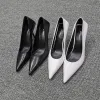 Chic / Beautiful Orange Office Leather Pumps 2020 7 cm Stiletto Heels Pointed Toe Pumps
