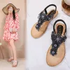 Chic / Beautiful Summer Yellow Casual Slipper & Flip flops 2020 Pearl Rhinestone Lace Flower Open / Peep Toe Womens Sandals