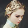 Elegante Gold Haarschmuck Braut  2017 Metall Perle Kopfschmuck