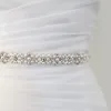 Luxe Witte Huwelijk Sjerp 2020 Tule Metaal Kralen Parel Rhinestone Bruids Gala Accessoires