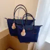 Mode Bleu Marine Sac fourre-tout Sacs à bandoulière Sac à main 2021 Toile Désinvolte Sacs Pour Femmes
