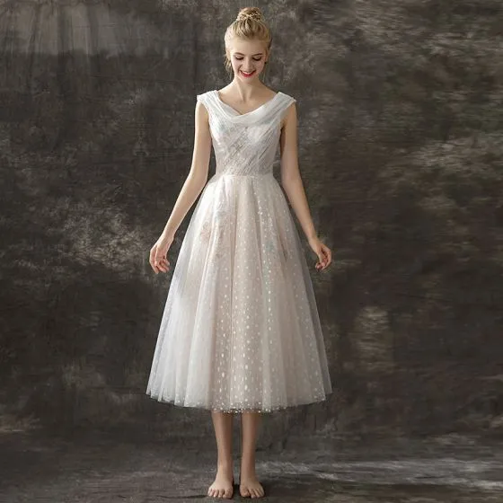 Sleeveless Scoop Neck Prom Dress