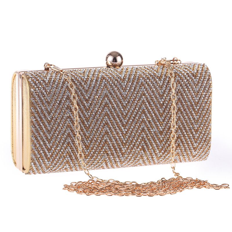 gold square clutch bag