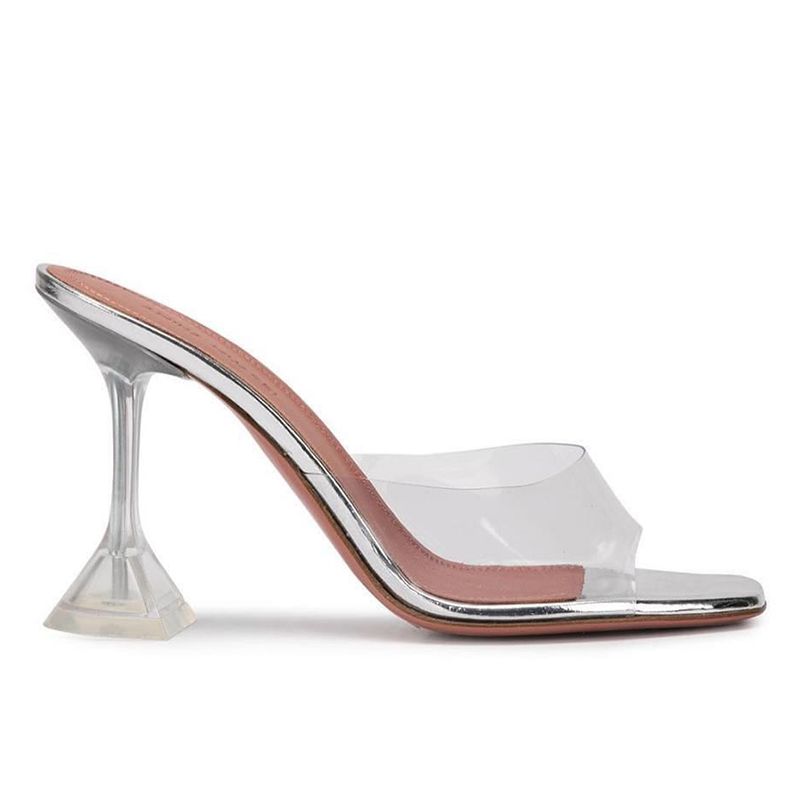 Transparent Casual Womens Sandals 2020 9 cm Stiletto Heels Open / Peep ...