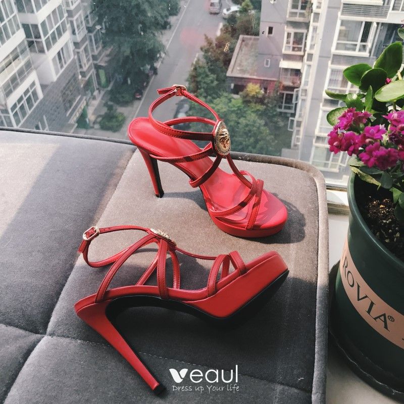 red party sandals