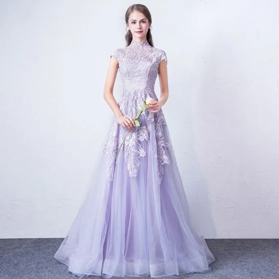 Elegant Lavender Evening Dresses 2018 A ...
