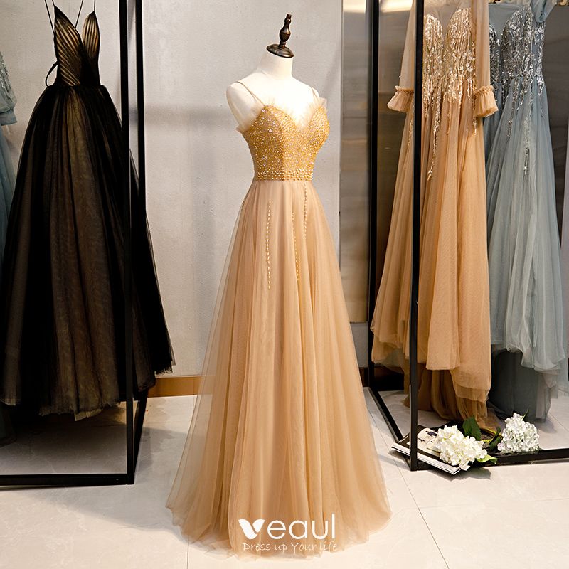 beautiful gold evening gowns