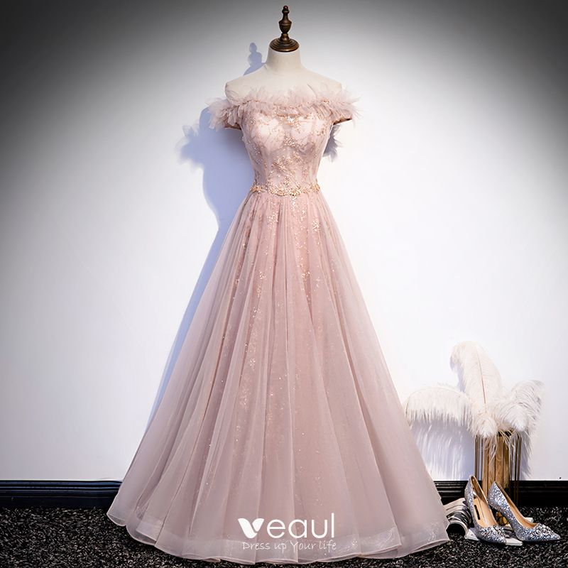 Ever-Pretty Girls Long Formal Pink Evening Celebrity Homecoming Dresses 07239 