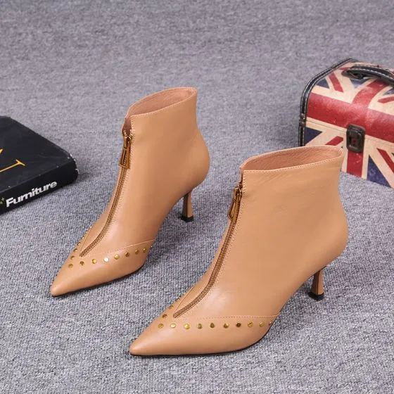 tan pointed heels