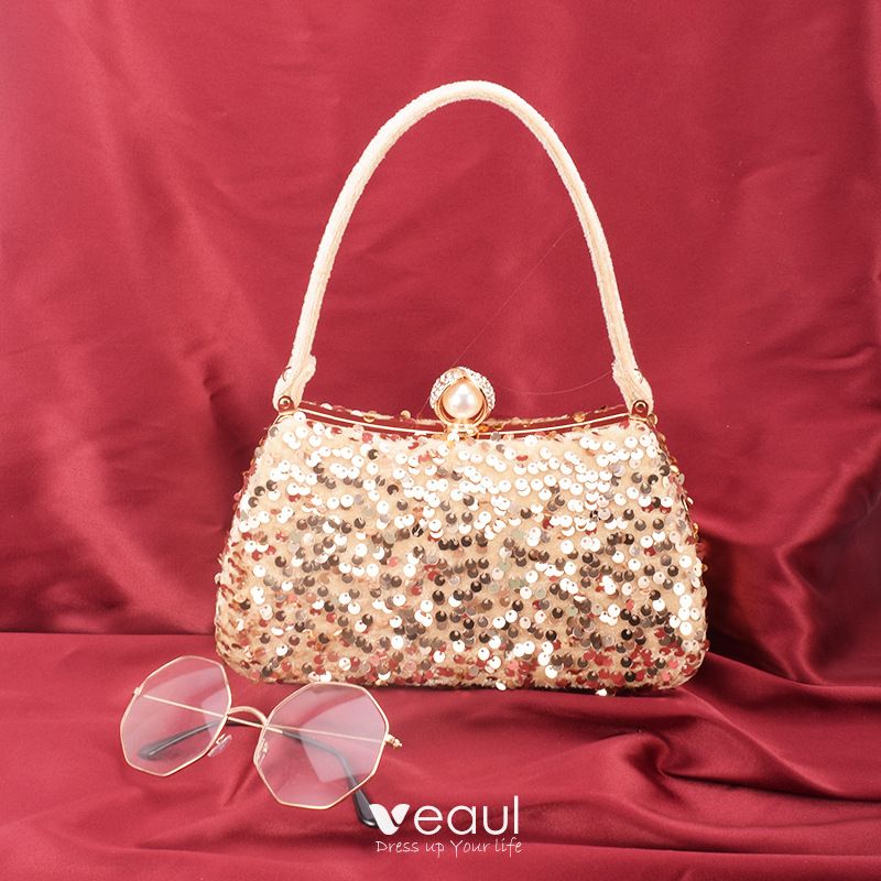 Women's Bling Evening Party Handbag Wedding Ball Clutch Bag With