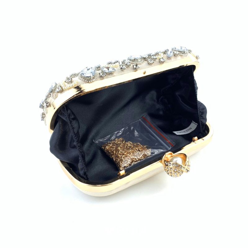 Bling Bling Black Rhinestone Sequins Evening Party Clutch Bags 2023