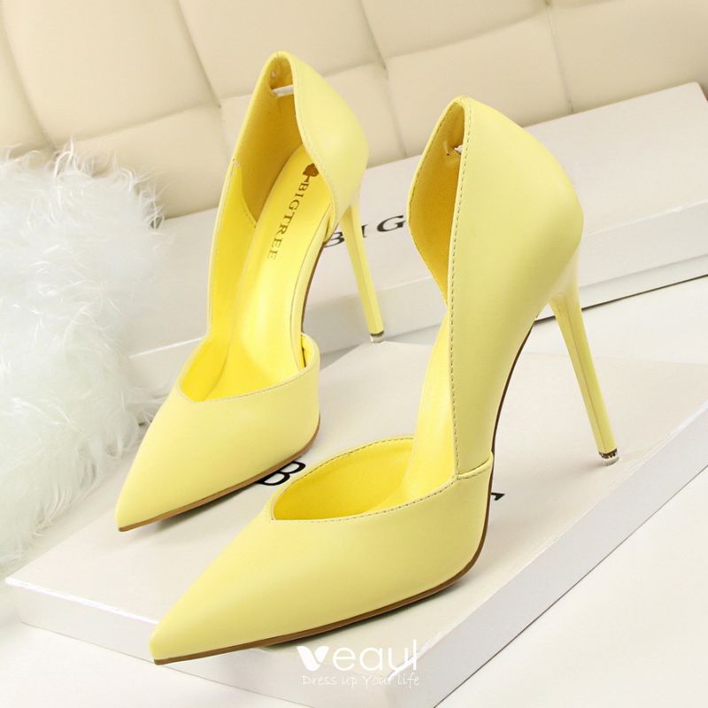 Chic / Beautiful Candy Pink Evening Party High Heels 2020 10 cm ...
