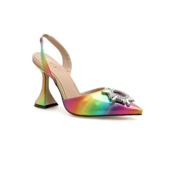 Chic / Beautiful Multi-Colors Rainbow Casual Womens Sandals 2020 9 cm ...