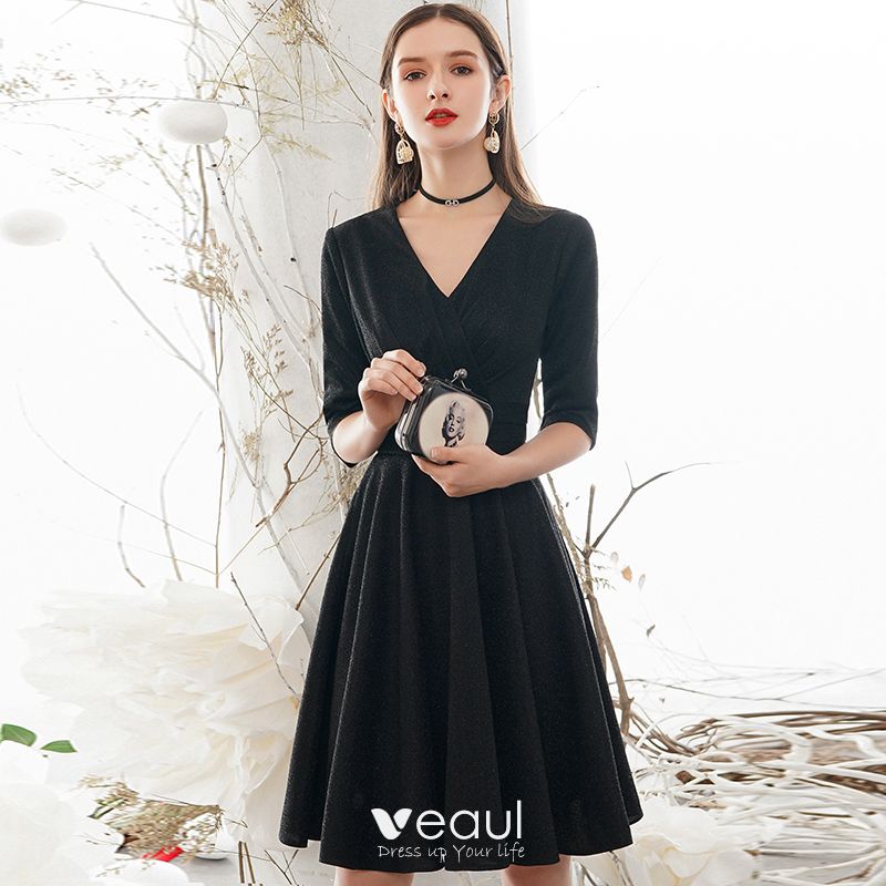 vintage-retro-modest-simple-solid-color-black-homecoming-graduation-dresses-2020-a-line-princess-v-neck-1-2-sleeves-knee-length-formal-dresses-800x800.jpg