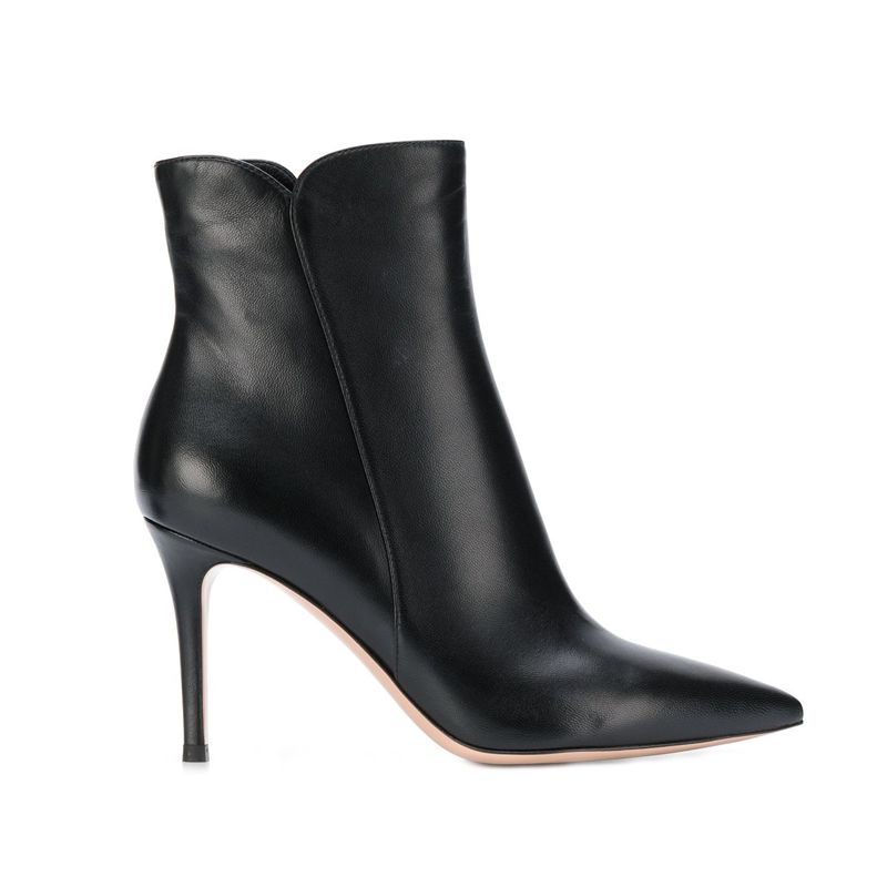 Fashion Black Street Wear Leather Womens Boots 2021 10 cm Stiletto ...