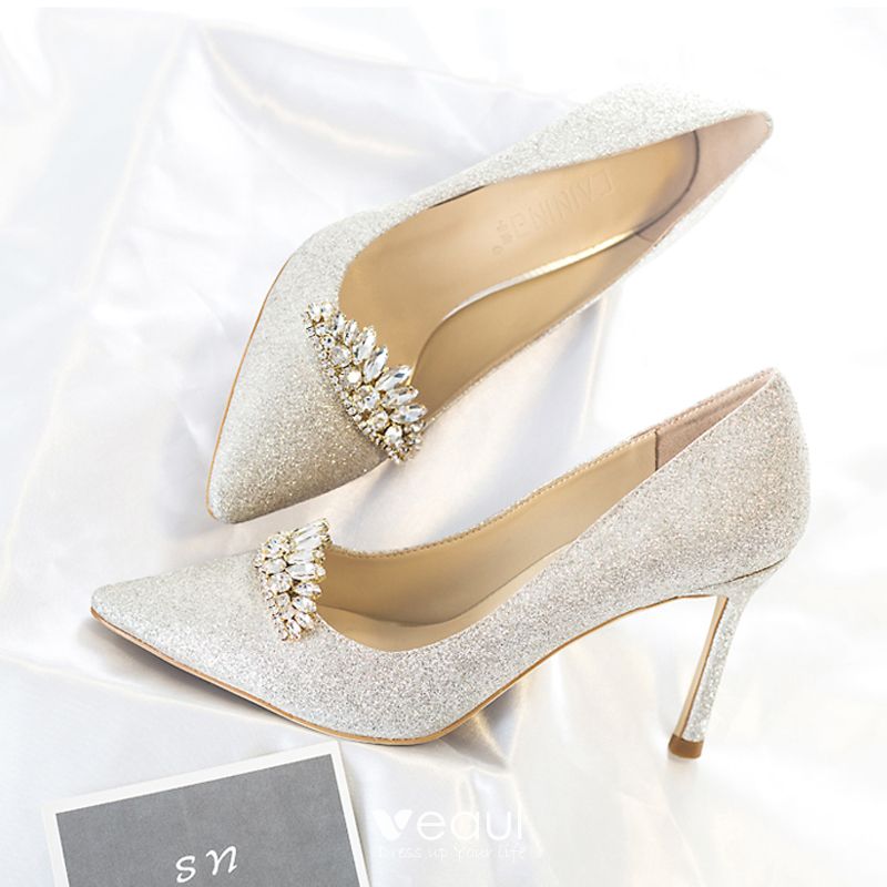 ivory sparkly shoes