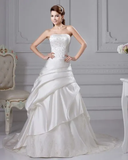 Taffeta A-Line Wedding Dress