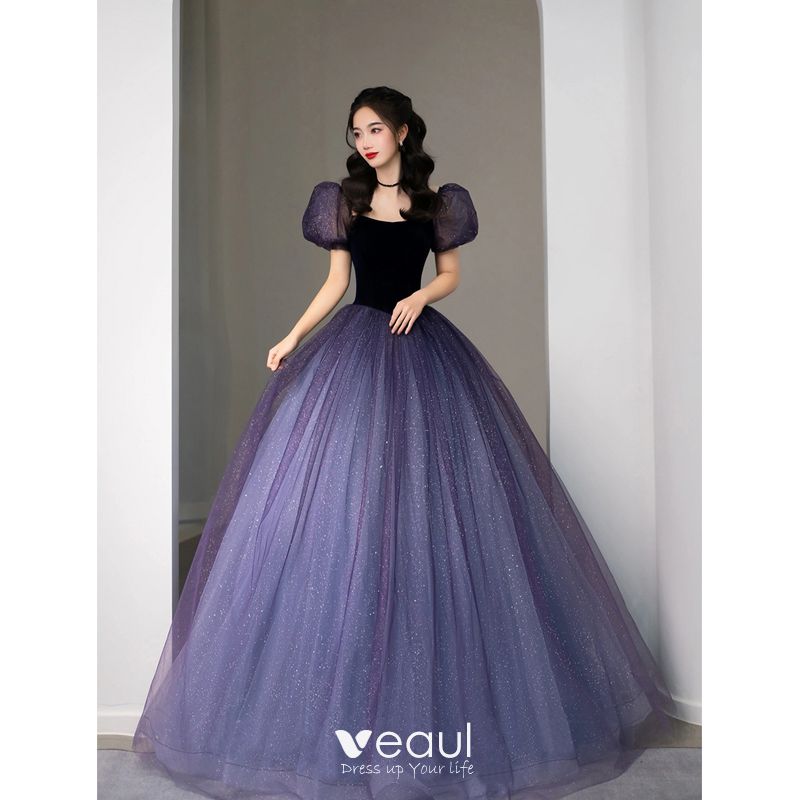 black and purple quinceanera dresses 2022