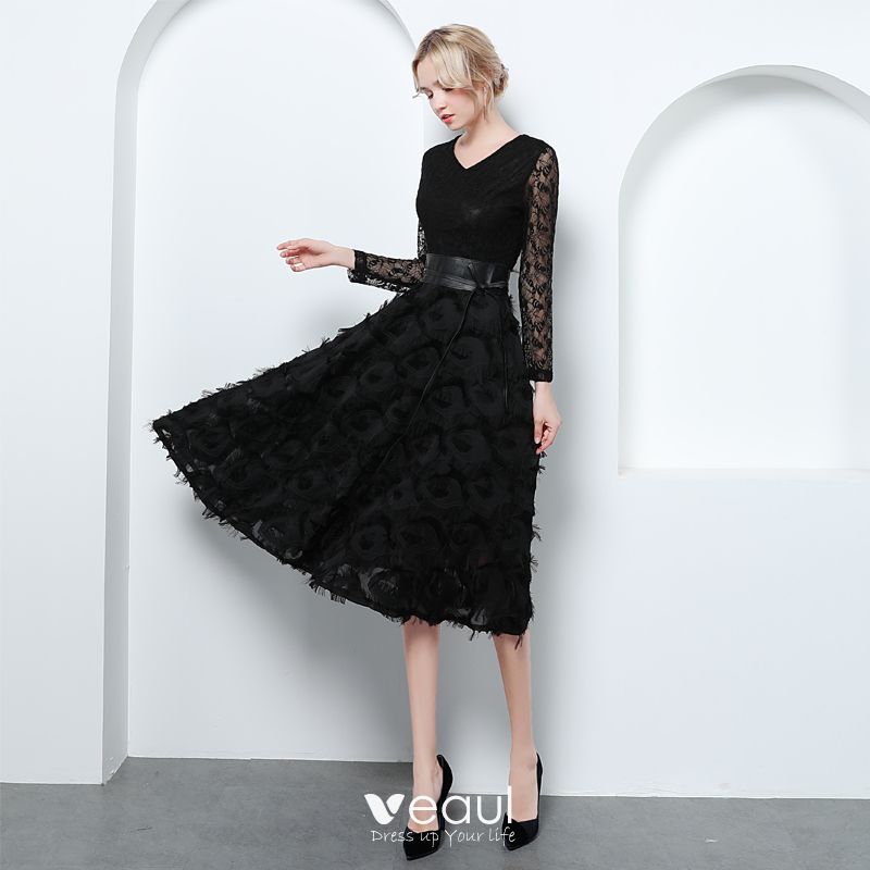 Elegant Black Evening Dresses 2019 A ...