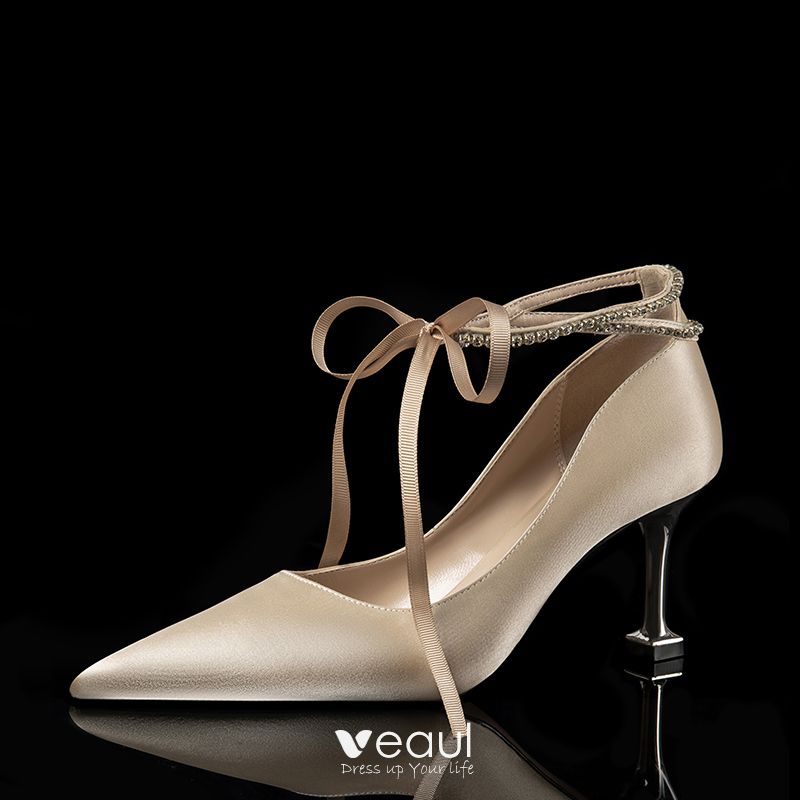 champagne pumps wedding