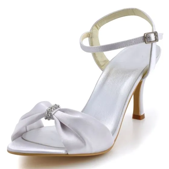 Simple And Stylish High Heeled Shoes End Satin Wedding Simple And Stylish High Heeled Shoes End Satin Wedding
