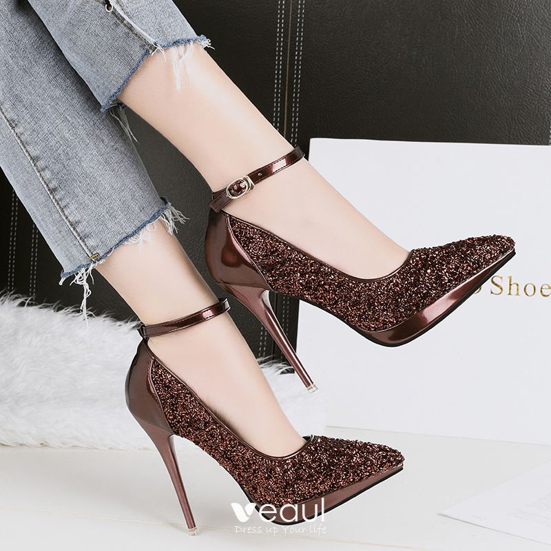 Womens ladies high heel spring summer winter fall evening prom party ankle strap 