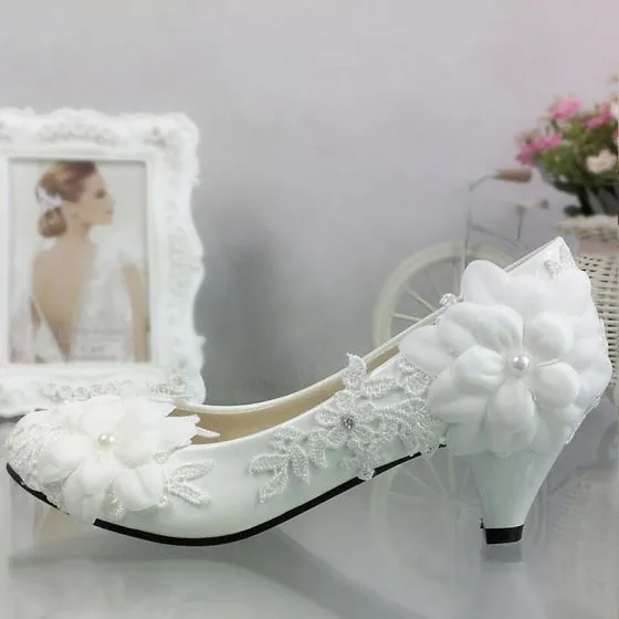 2 inch bridal shoes