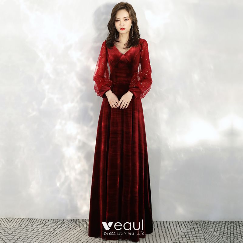 burgundy victorian dress