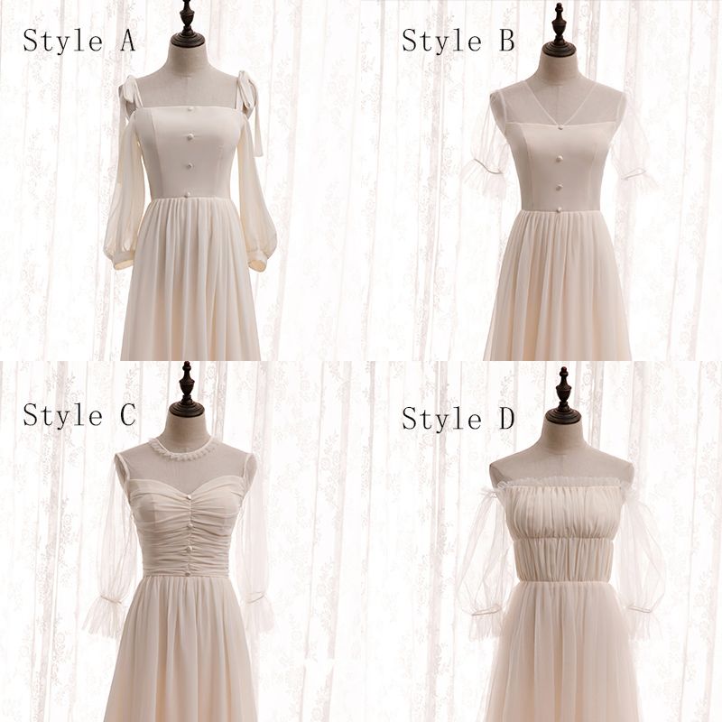 champagne sleeveless chiffon dress