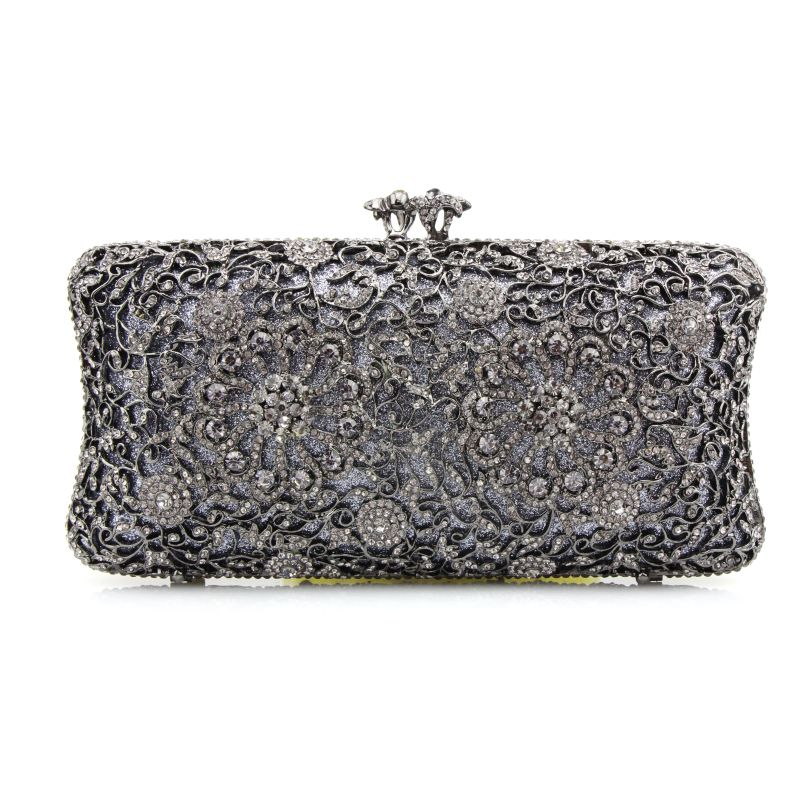 Sparkling Evening Gold Beaded Clutch