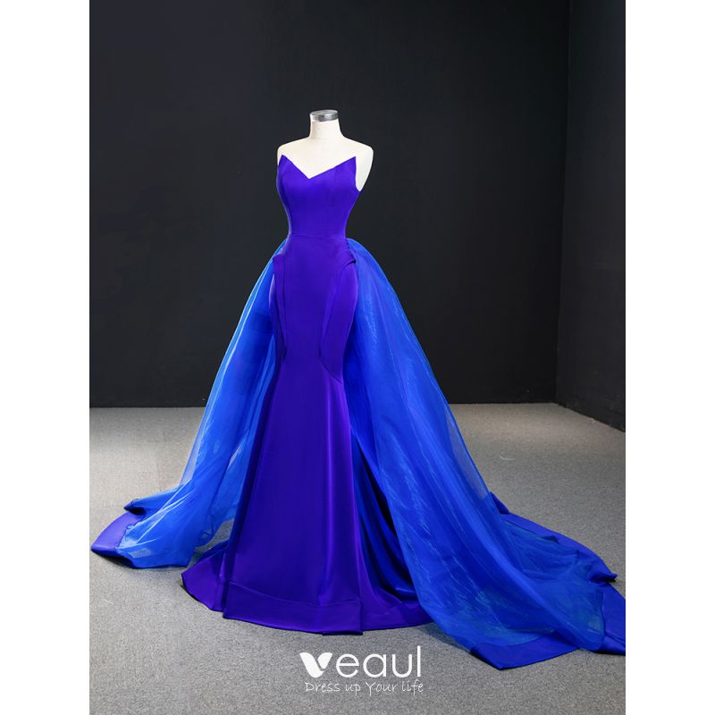 High-end Royal Blue Red Carpet Evening Dresses 2020 Trumpet / Mermaid ...