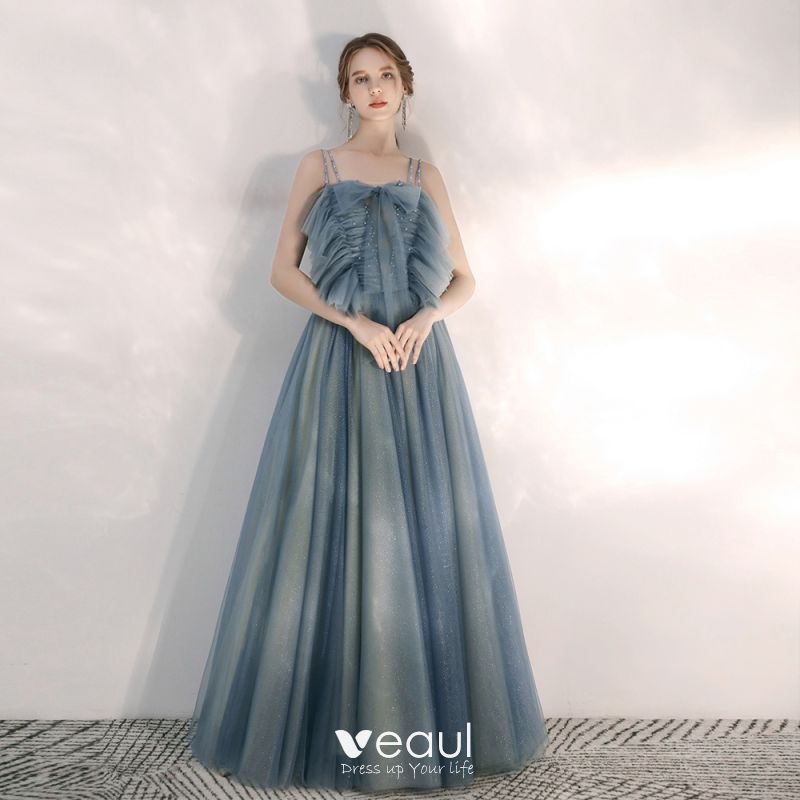 Elegant Ocean Blue Evening Dresses 2020 ...