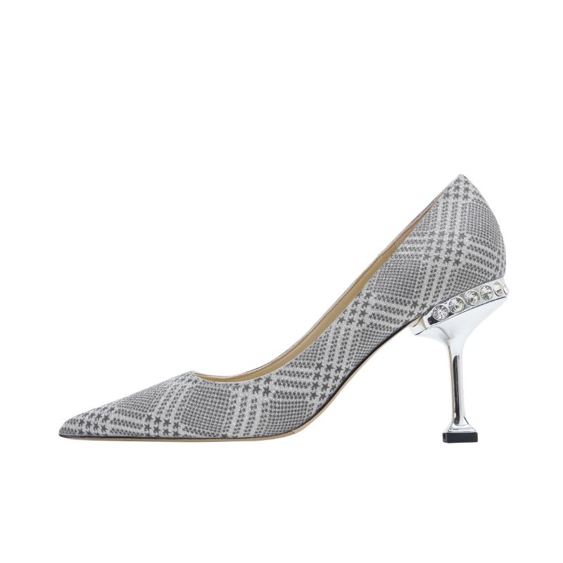 Modern / Fashion Silver 10 cm 2018 High Heels Star Zipper Ankle Strap  Beading Rhinestone Sandals Open / Peep Toe Stiletto Heels Evening Party  Hall Womens Shoes