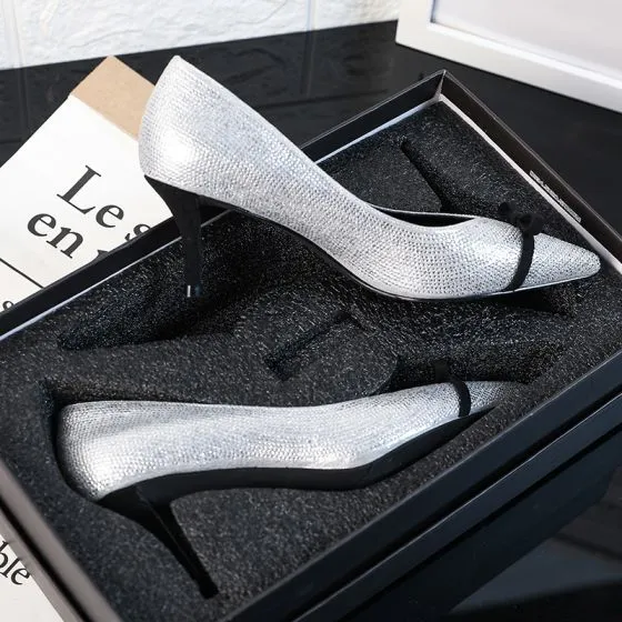 silver heels cheap near me