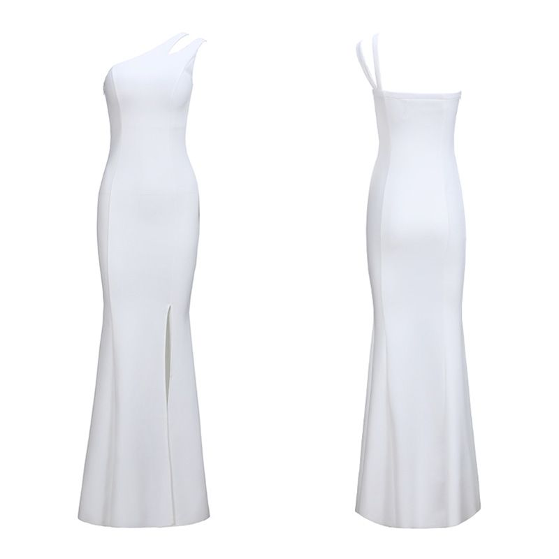 Modest / Simple White Evening Dresses 2020 Trumpet / Mermaid One ...