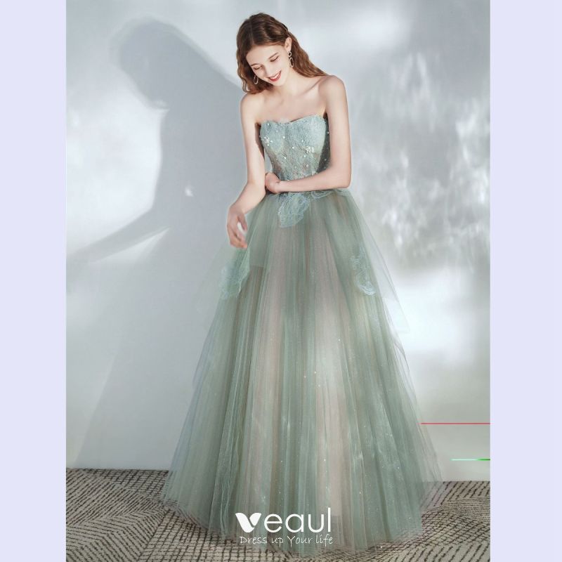 Elegant Sage Green Prom Dresses 2020 A ...