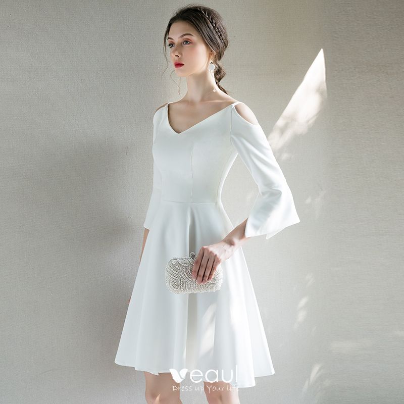 modest cocktail dress with sleeves