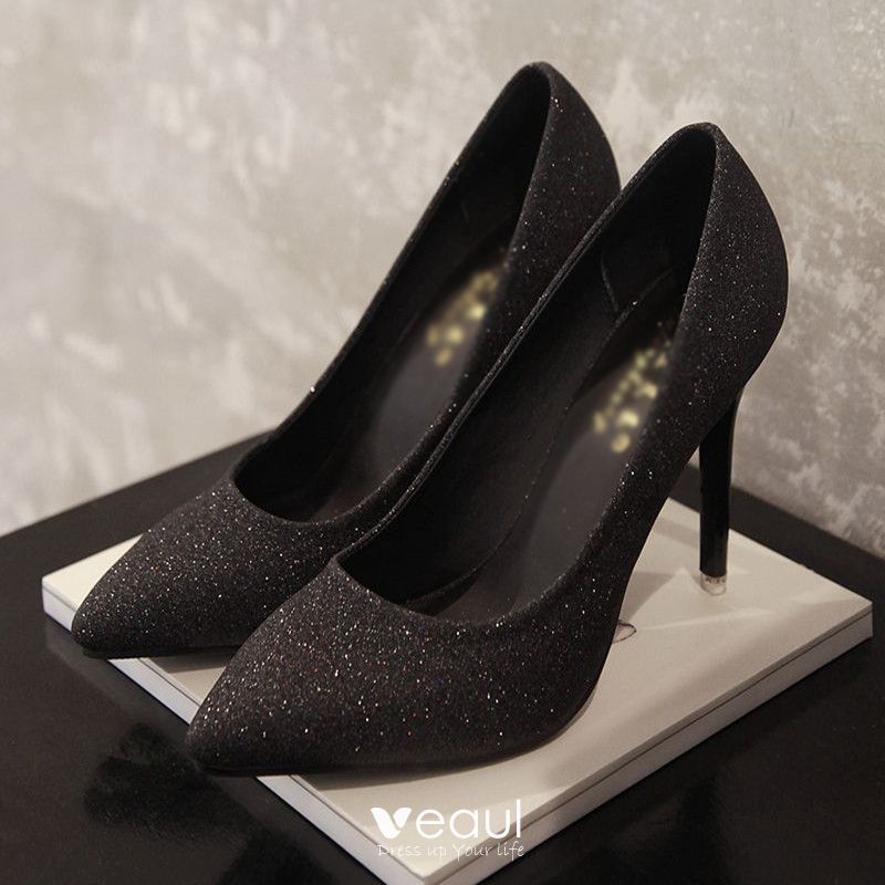 black sparkly heels prom