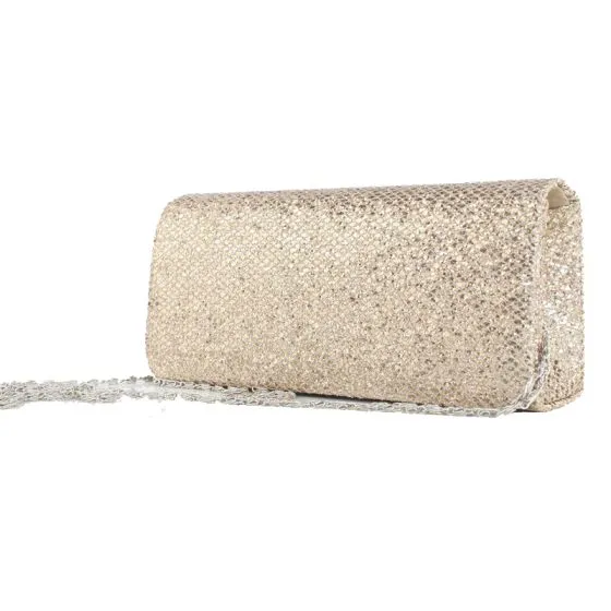 sparkly gold clutch