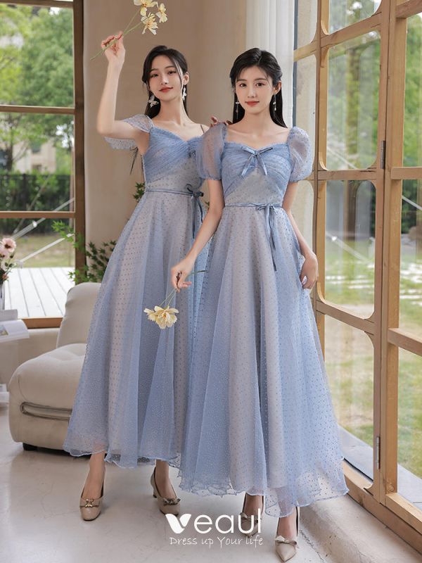 light blue bridesmaid dresses