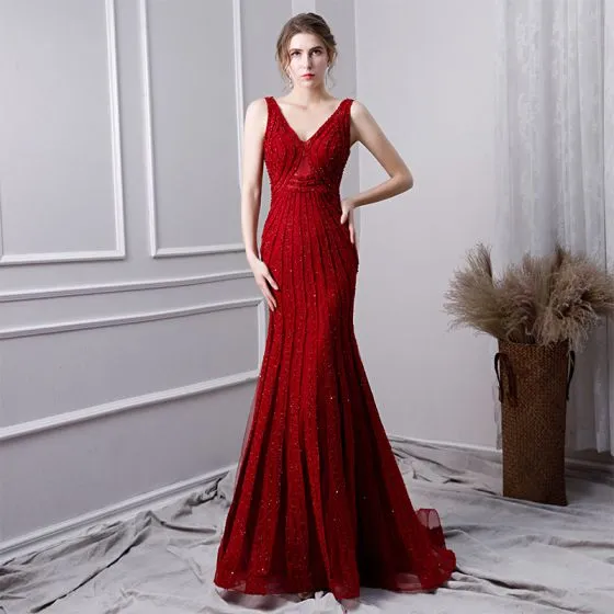 Maroon Evening Dresses