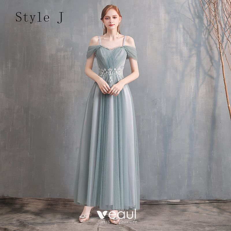 Affordable Green Bridesmaid Dresses 2020 ALine / Princess